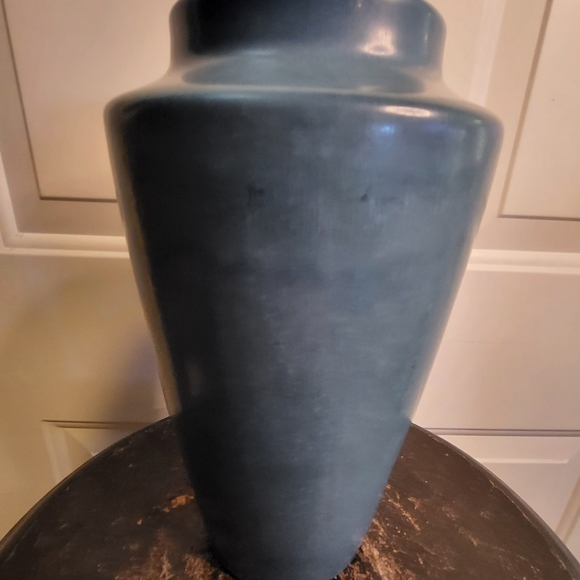 Antique Rookwood Matte Blue Vase circa 1927, 9" - Picture 7 of 16